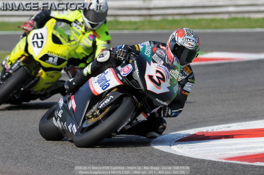 2008-05-11 Monza 0705 Superbike - Warm Up - Max Biaggi - Ducati 1098 RS 08